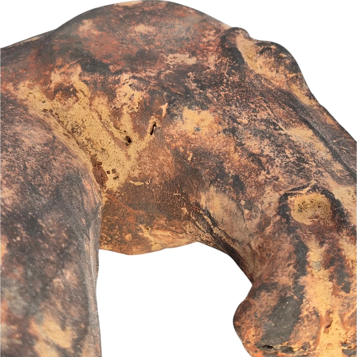 Chinese Han Dynasty Type Painted Terracotta Horse Head, Mingqi Tomb Figure-photo-7