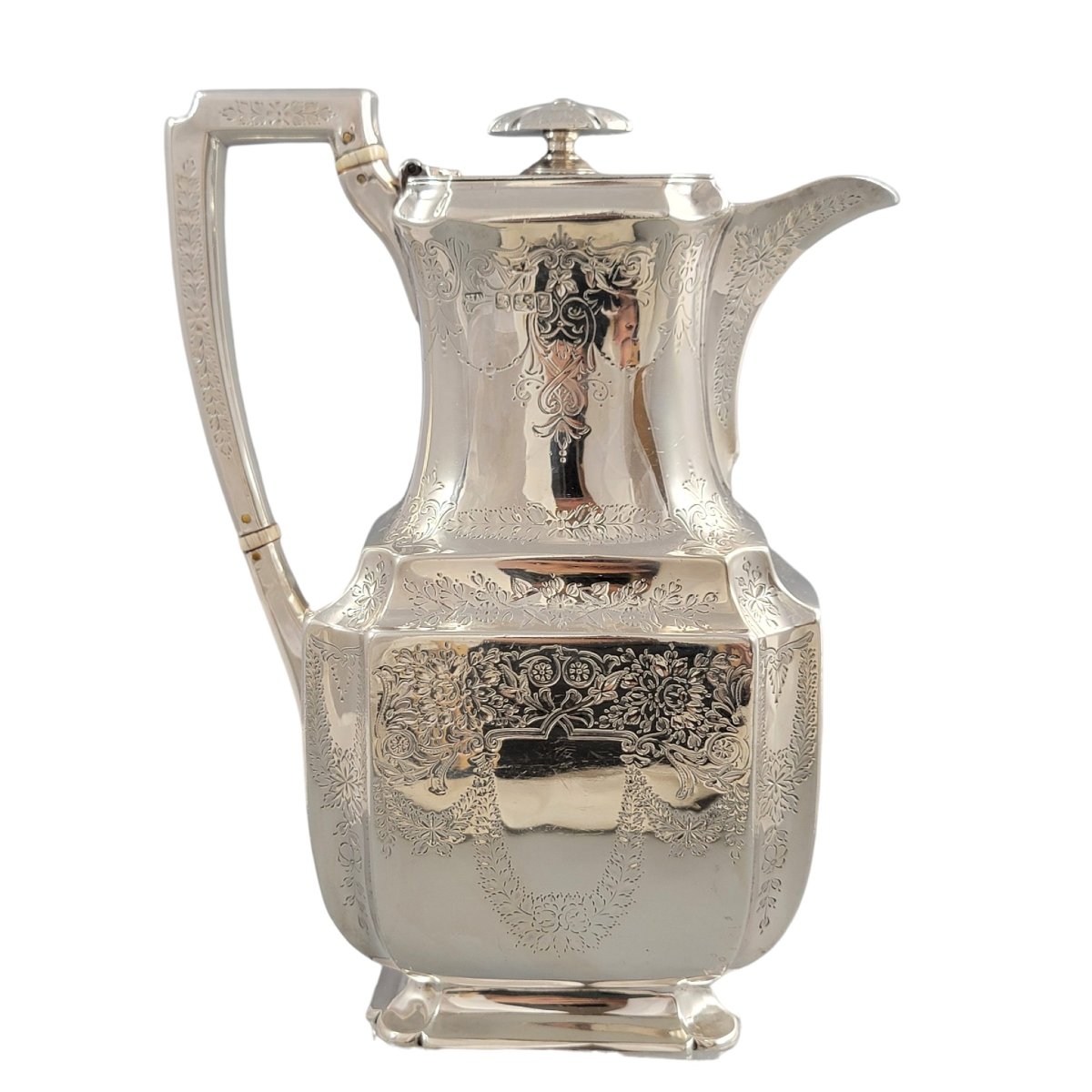 Victorian Sterling Silver Four-piece Tea Service By Atkin Brothers, Sheffield 1892-photo-2