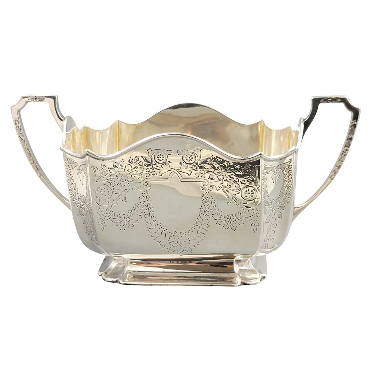 Victorian Sterling Silver Four-piece Tea Service By Atkin Brothers, Sheffield 1892-photo-4