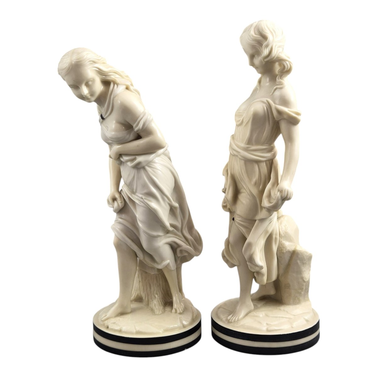 Royal Worcester “the Breezes” Porcelain Figures By James Hadley, C. 1865–1878-photo-2