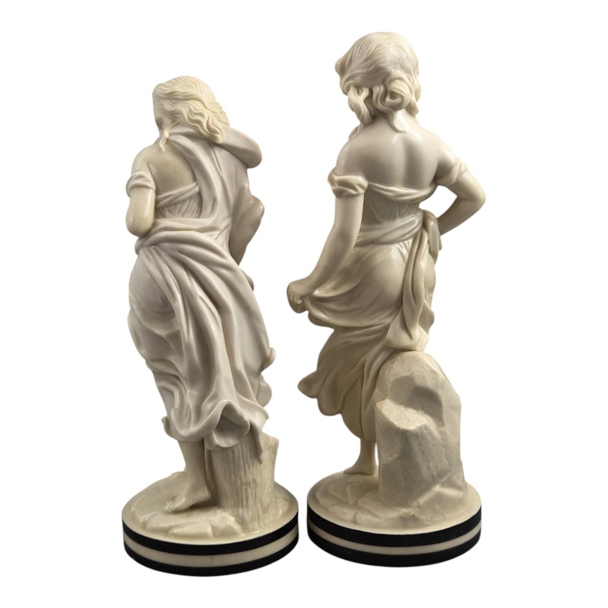 Royal Worcester “the Breezes” Porcelain Figures By James Hadley, C. 1865–1878-photo-3