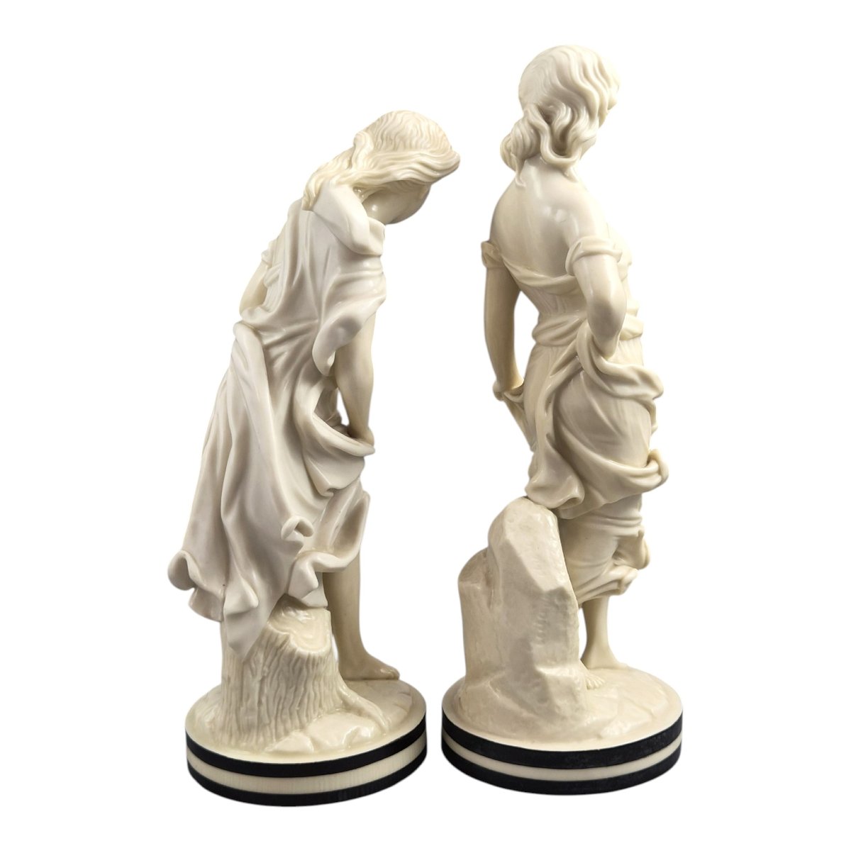 Royal Worcester “the Breezes” Porcelain Figures By James Hadley, C. 1865–1878-photo-4