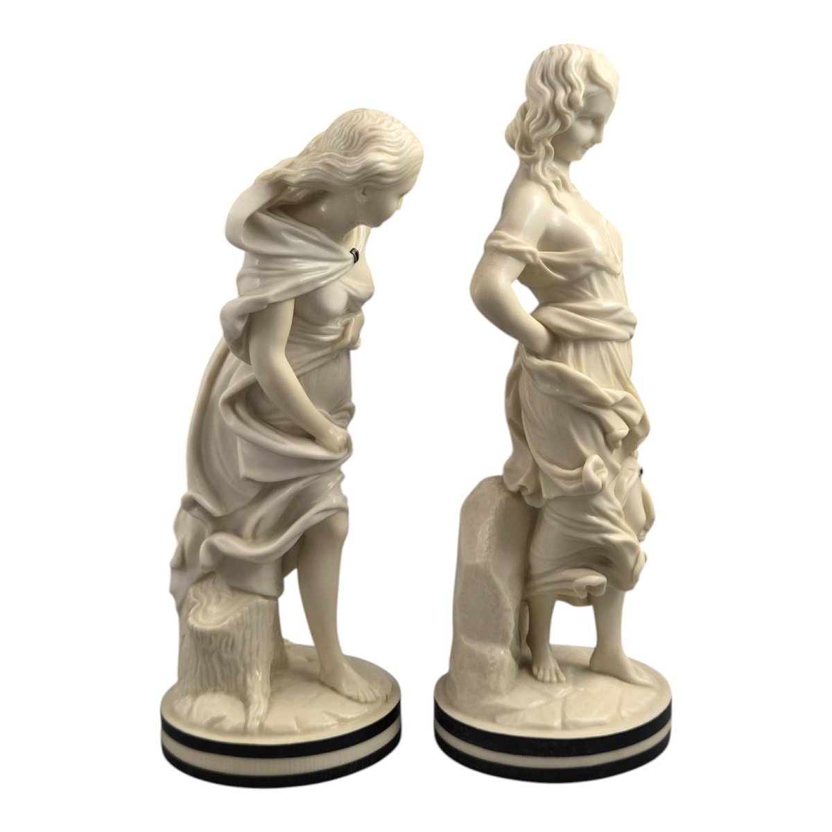 Royal Worcester “the Breezes” Porcelain Figures By James Hadley, C. 1865–1878-photo-1