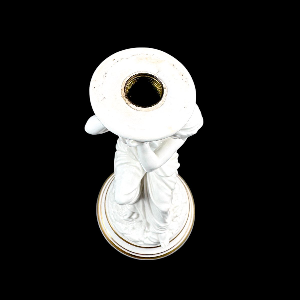 Paire de bougeoirs figuratifs en porcelaine, attribuée à Sutherland & Sons, vers 1880-photo-7