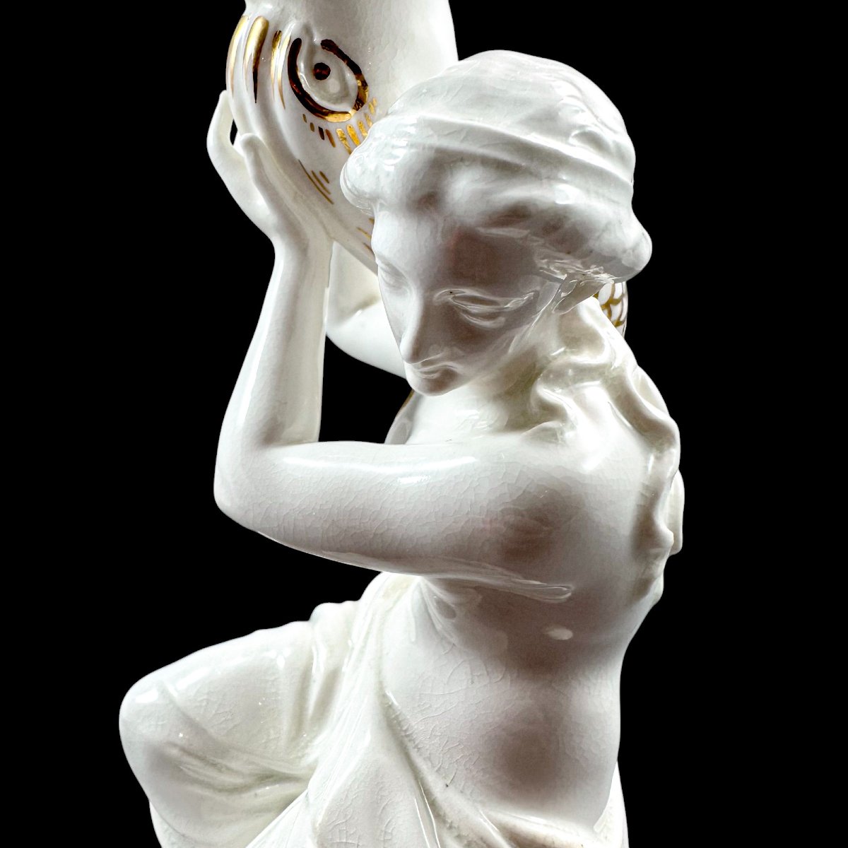 Paire de bougeoirs figuratifs en porcelaine, attribuée à Sutherland & Sons, vers 1880-photo-8