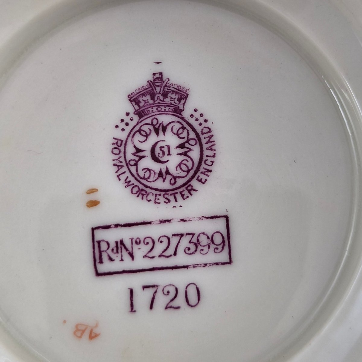 Pot-pourri Royal Worcester en porcelaine Blush Ivory, 1903-photo-6