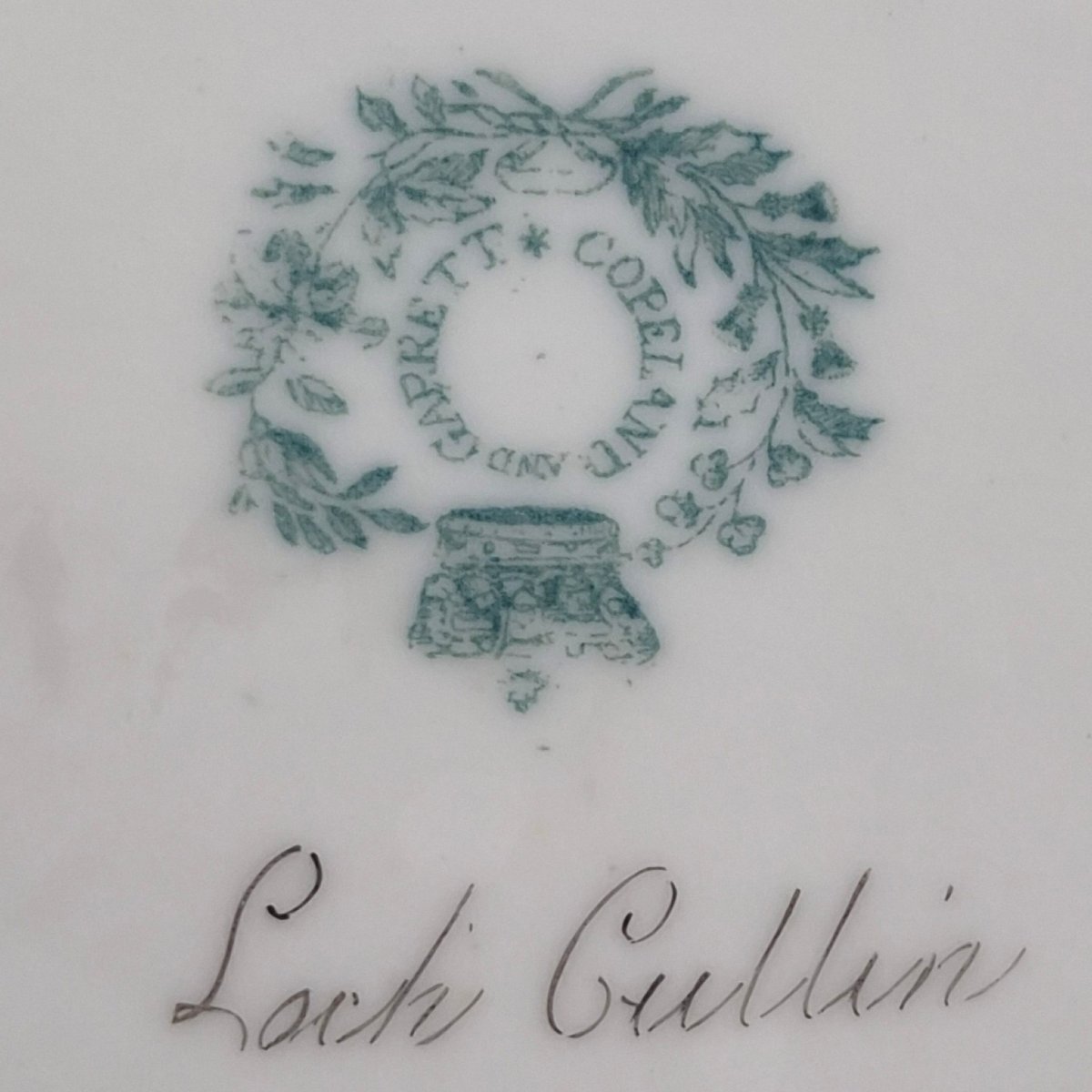 Copeland & Garrett Apple Green Scottish Views Dishes, C.1833–1847-photo-1