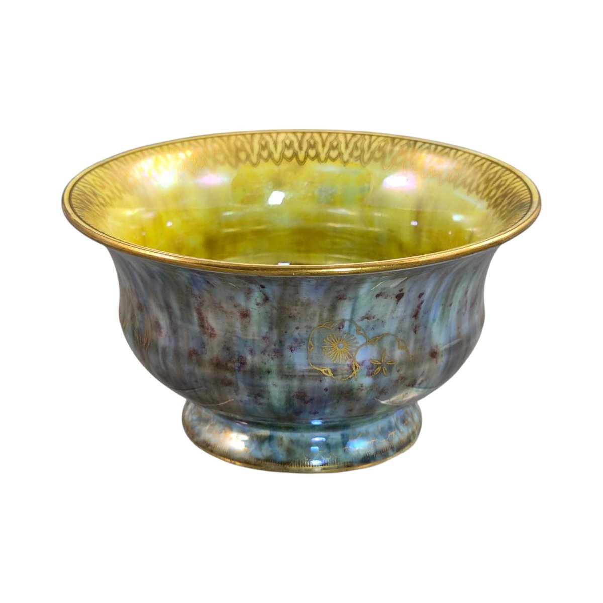 Wedgwood Fairyland Lustre Bowl With Dragon, Pattern Z4828, C.1915-photo-3