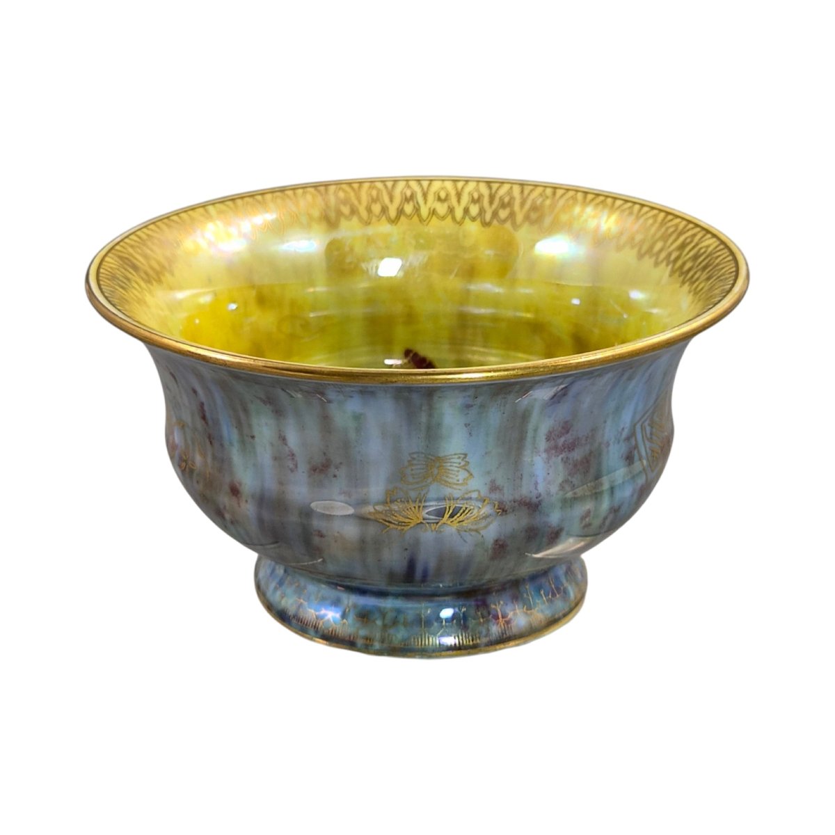 Wedgwood Fairyland Lustre Bowl With Dragon, Pattern Z4828, C.1915-photo-4