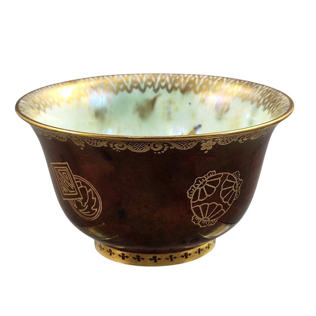Wedgwood Fairyland Ruby Lustre Butterfly Bowl By Daisy Makeig-jones, C.1914-photo-2