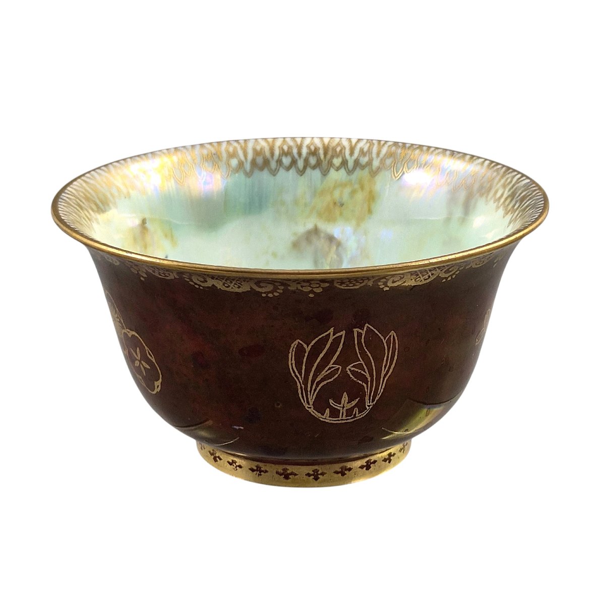 Wedgwood Fairyland Ruby Lustre Butterfly Bowl By Daisy Makeig-jones, C.1914-photo-4
