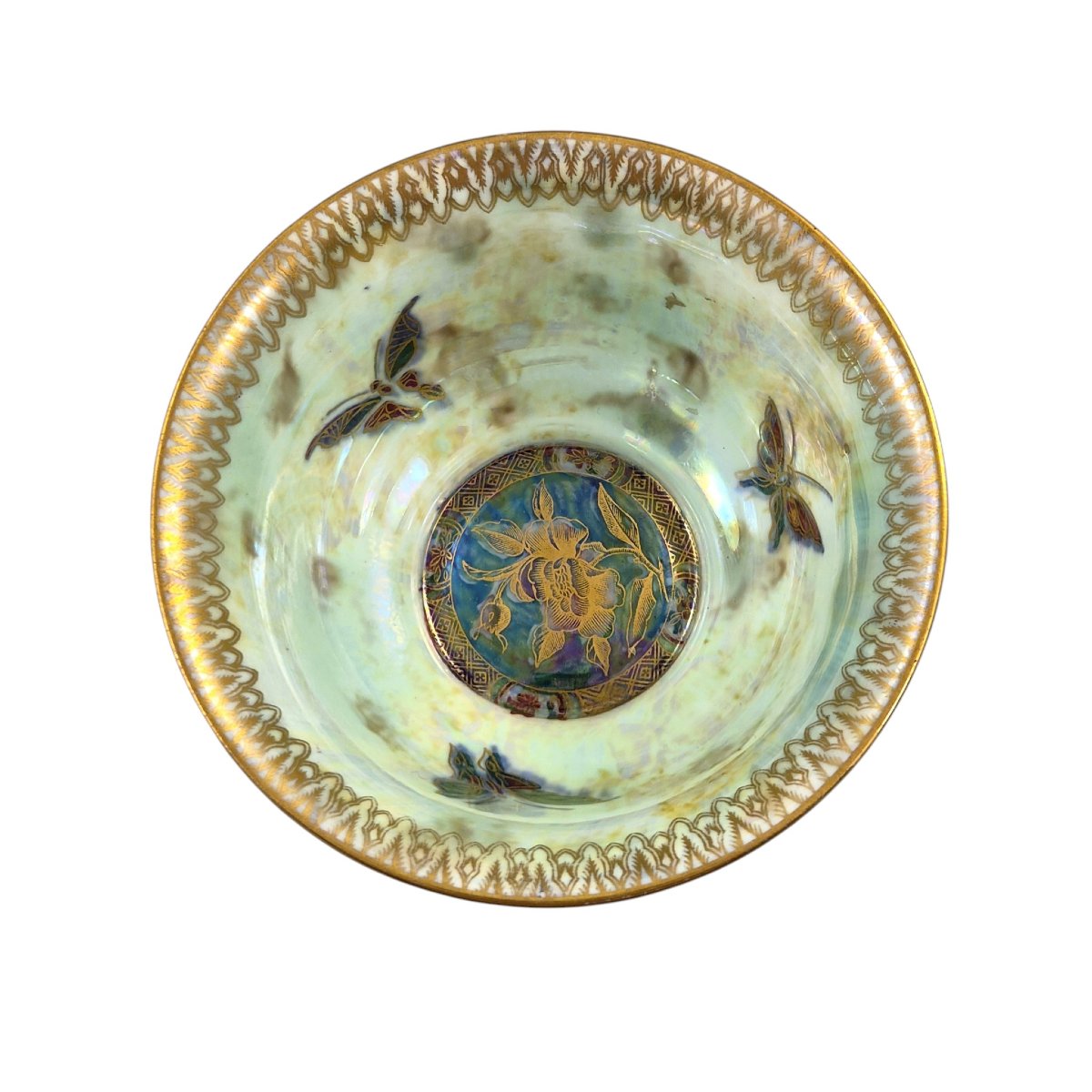 Wedgwood Fairyland Ruby Lustre Butterfly Bowl By Daisy Makeig-jones, C.1914-photo-2