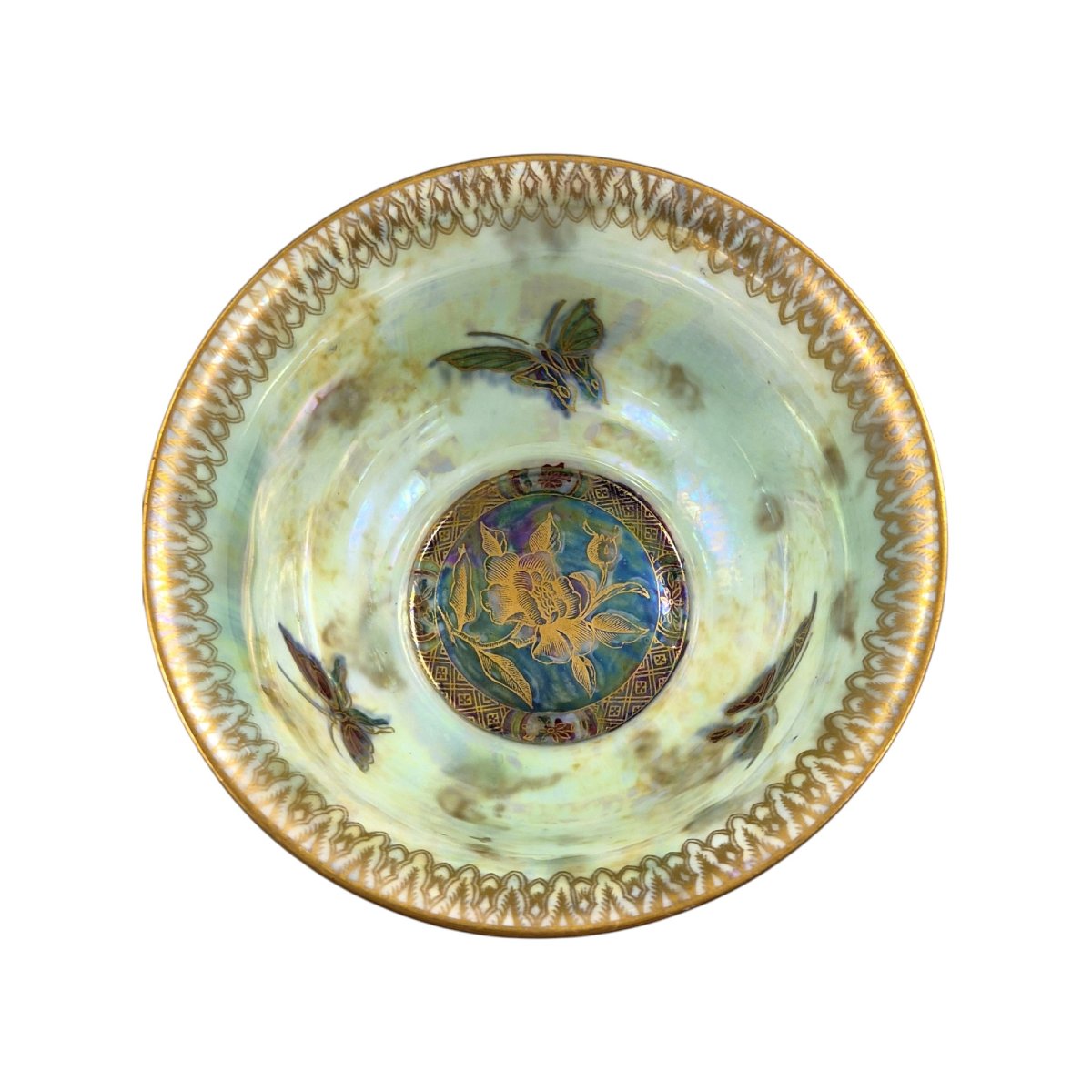Wedgwood Fairyland Ruby Lustre Butterfly Bowl By Daisy Makeig-jones, C.1914-photo-3