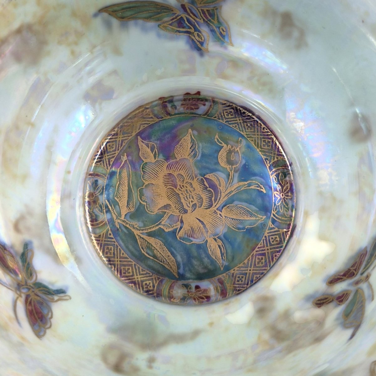Wedgwood Fairyland Ruby Lustre Butterfly Bowl By Daisy Makeig-jones, C.1914-photo-4