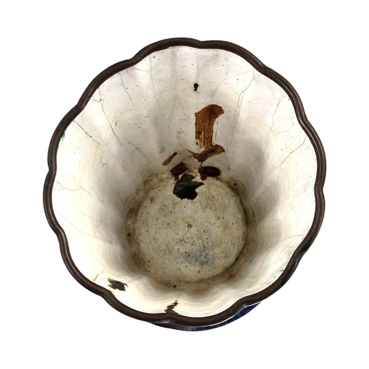 Chinese Canton Enamel On Copper Vessel, Qing Dynasty, Late 18th Century-photo-2