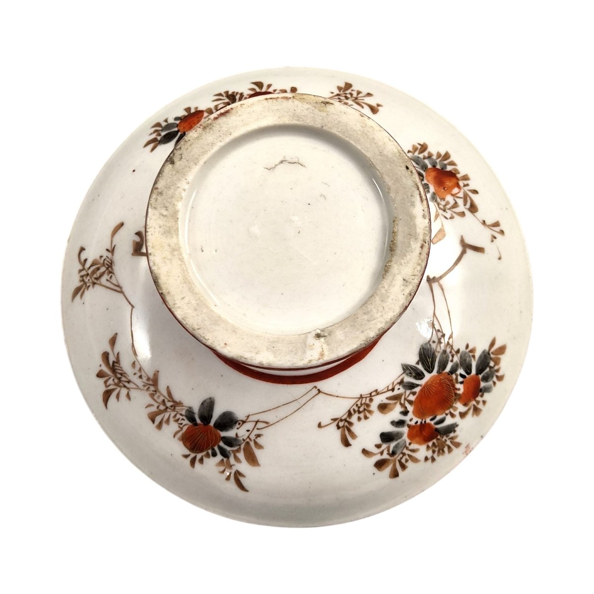 Japanese Kutani Aka-e And Kinran-de Teapot With Vase Stand, Meiji Period, C.1890-photo-2