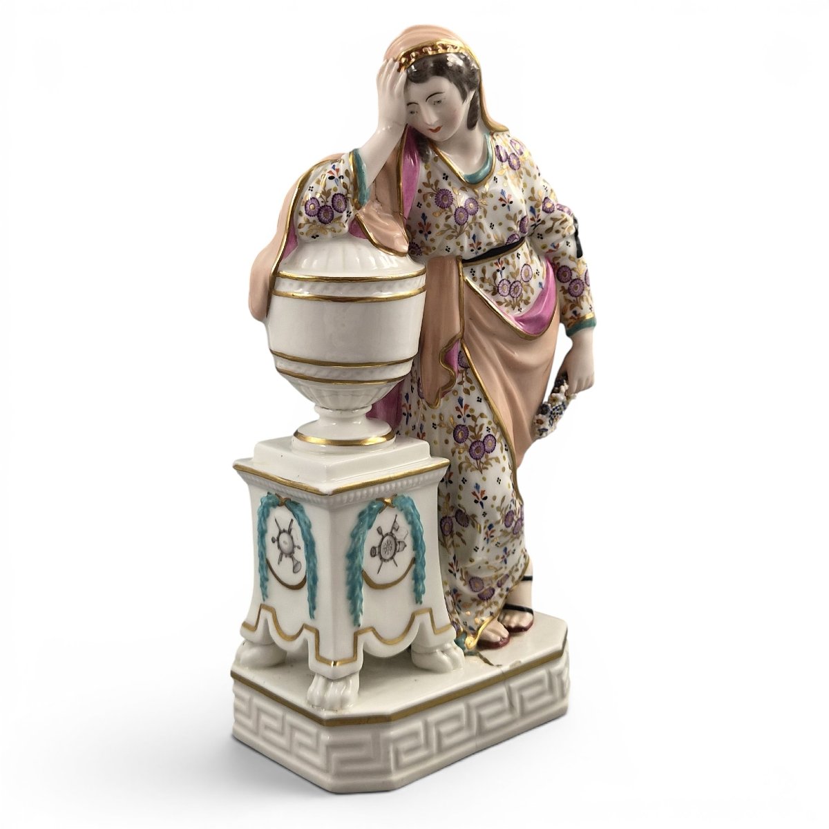 Figure en porcelaine de Derby représentant Andromaque, modèle n°100, vers 1778