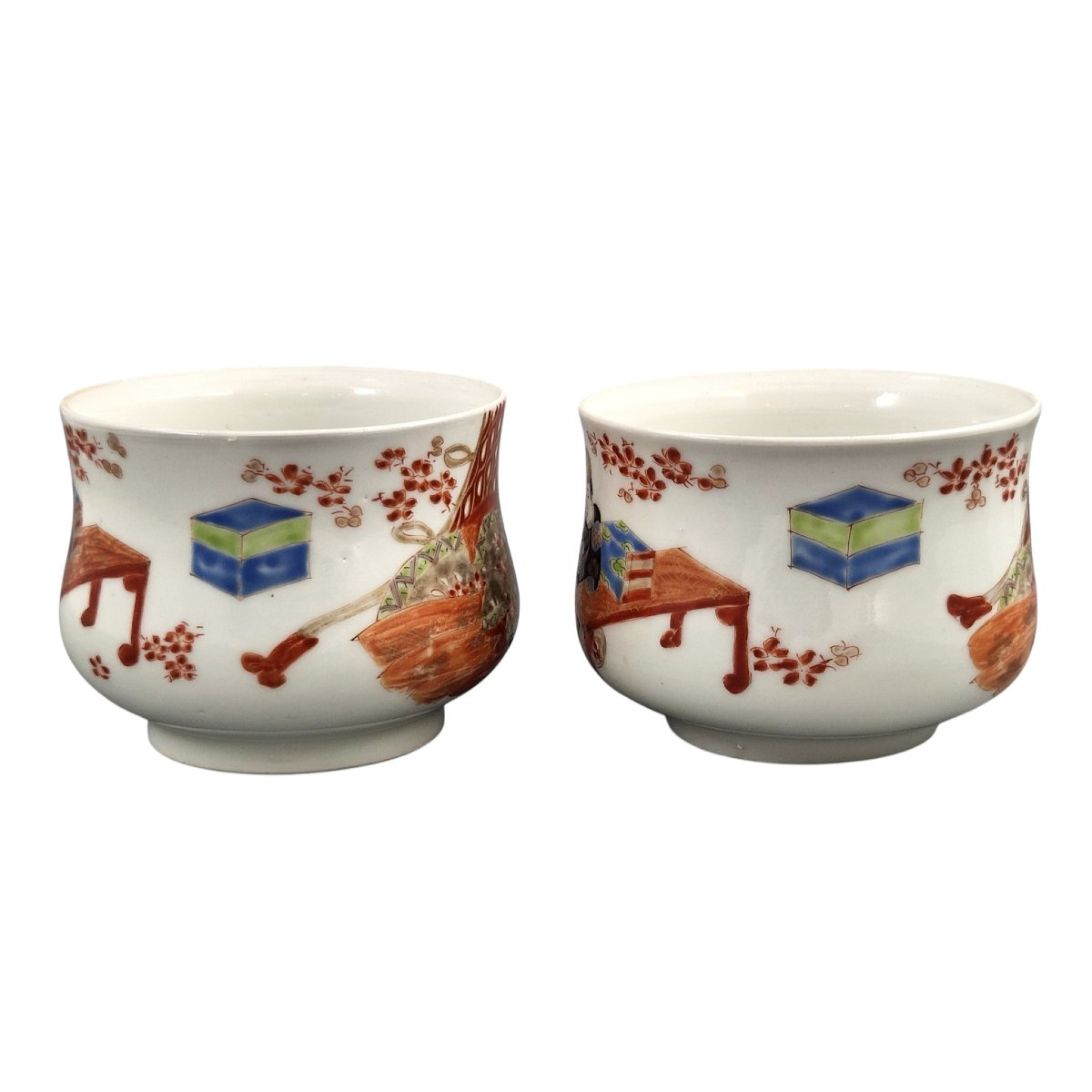 Japanese Imari Sencha Tea Cups By Gyokushi Of The Ginshōtei Studio, C.1890-photo-2