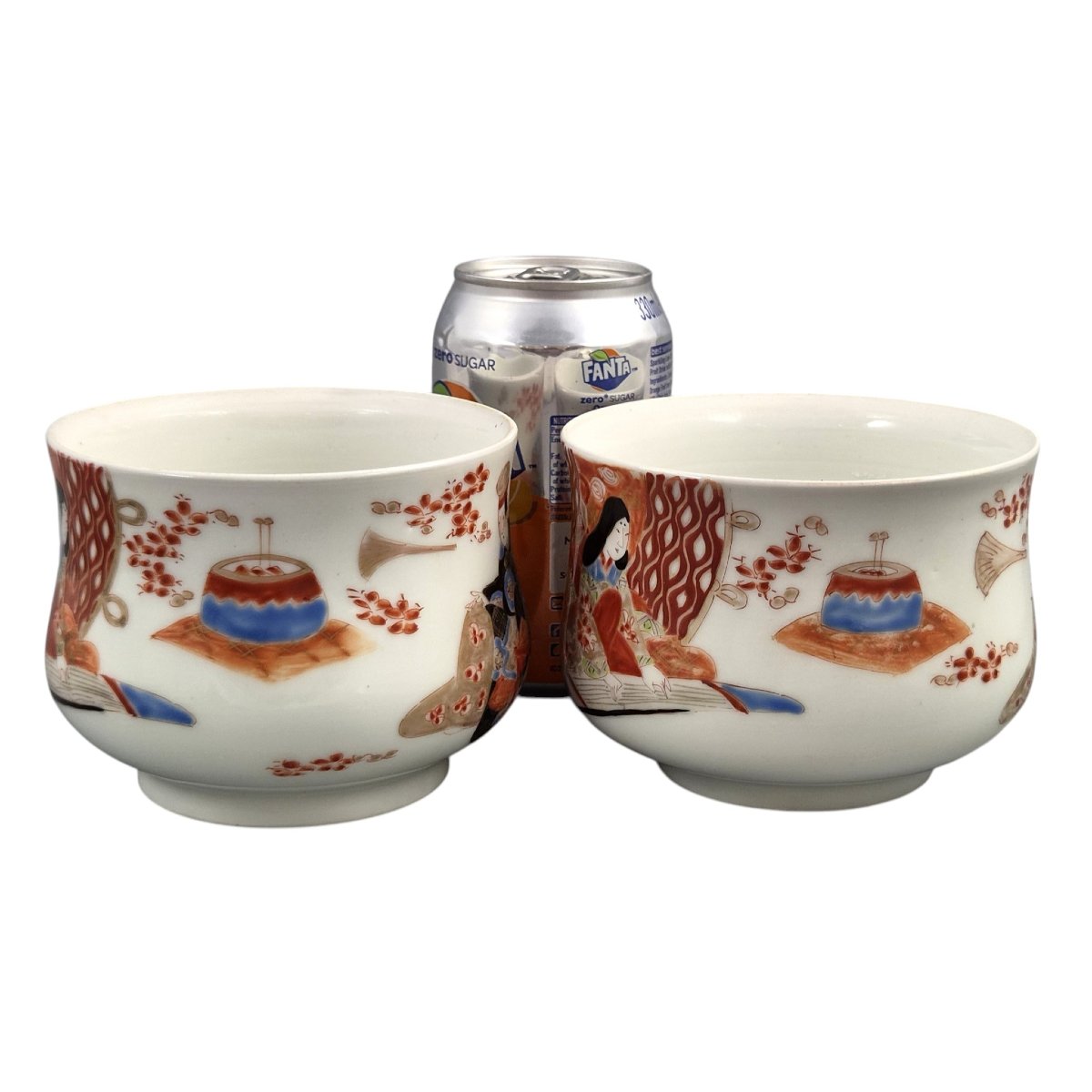 Japanese Imari Sencha Tea Cups By Gyokushi Of The Ginshōtei Studio, C.1890-photo-5