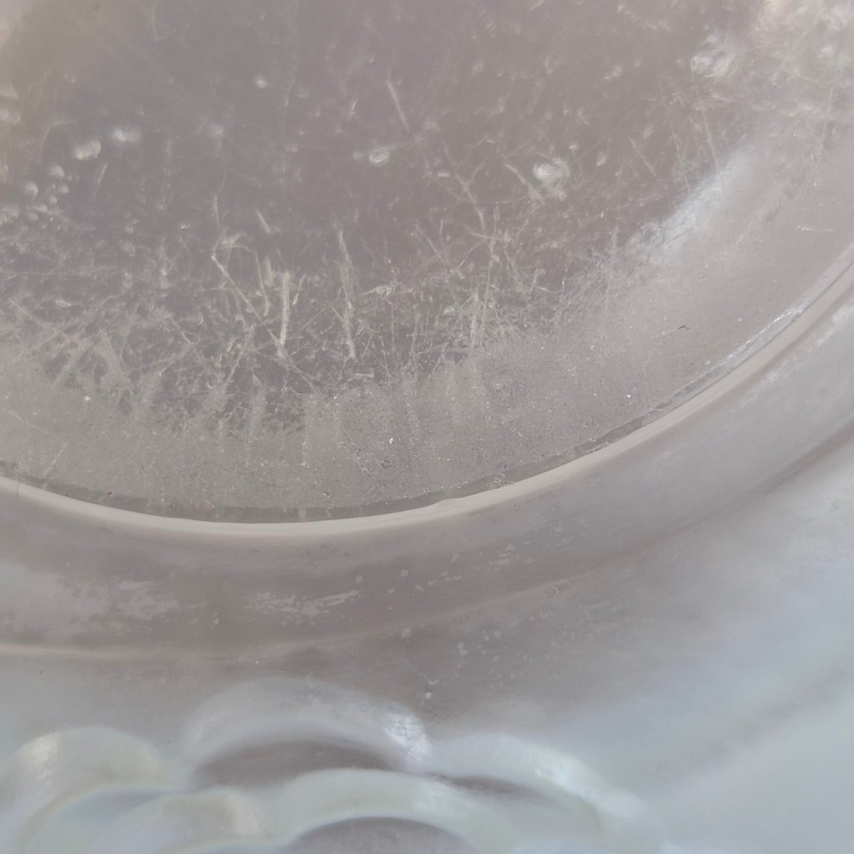 French Lalique "renoncules" Opalescent Glass Vase, Mid-20th Century-photo-5