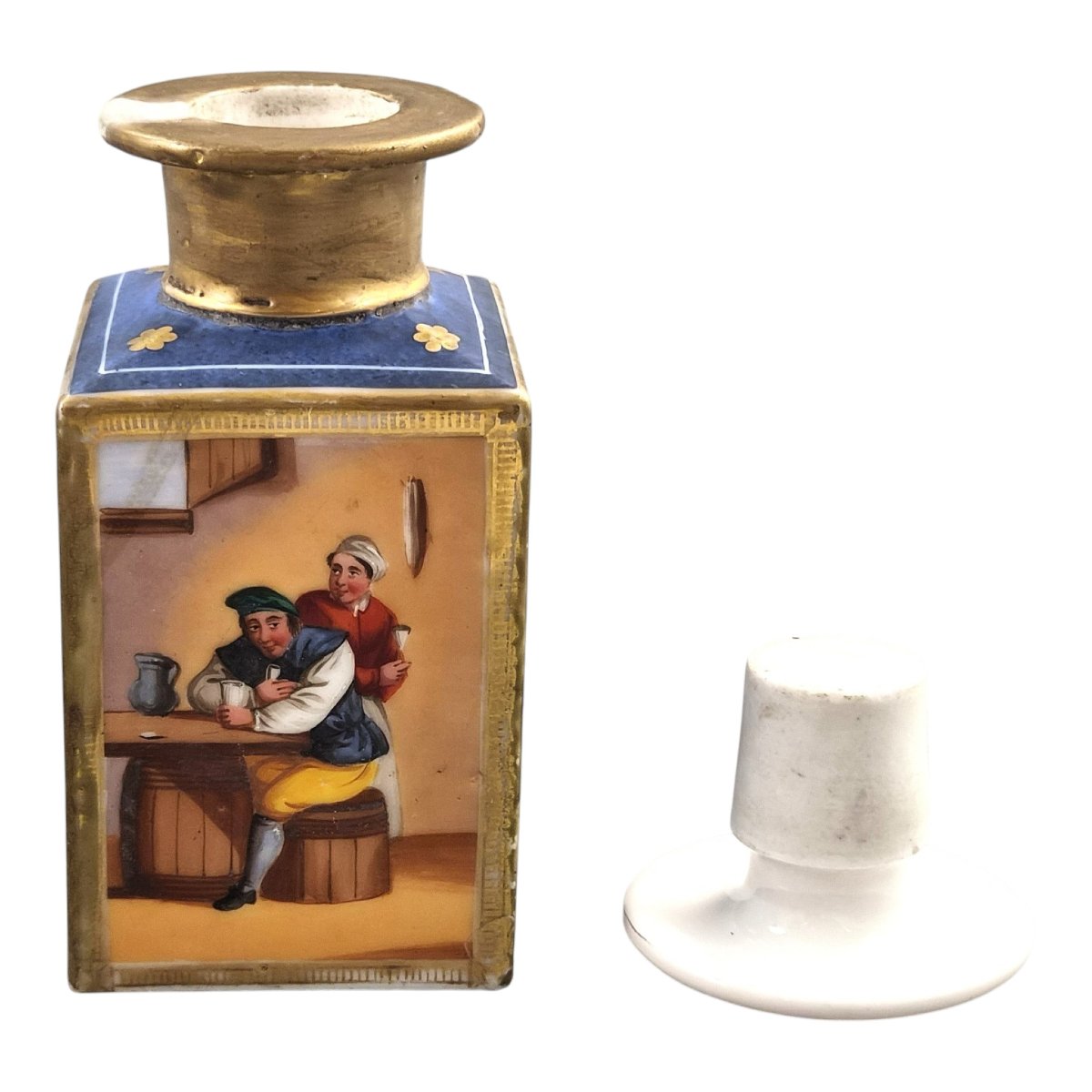 Jacob Petit Bleu De Roi Porcelain Scent Bottles, Louis Philippe Period-photo-4