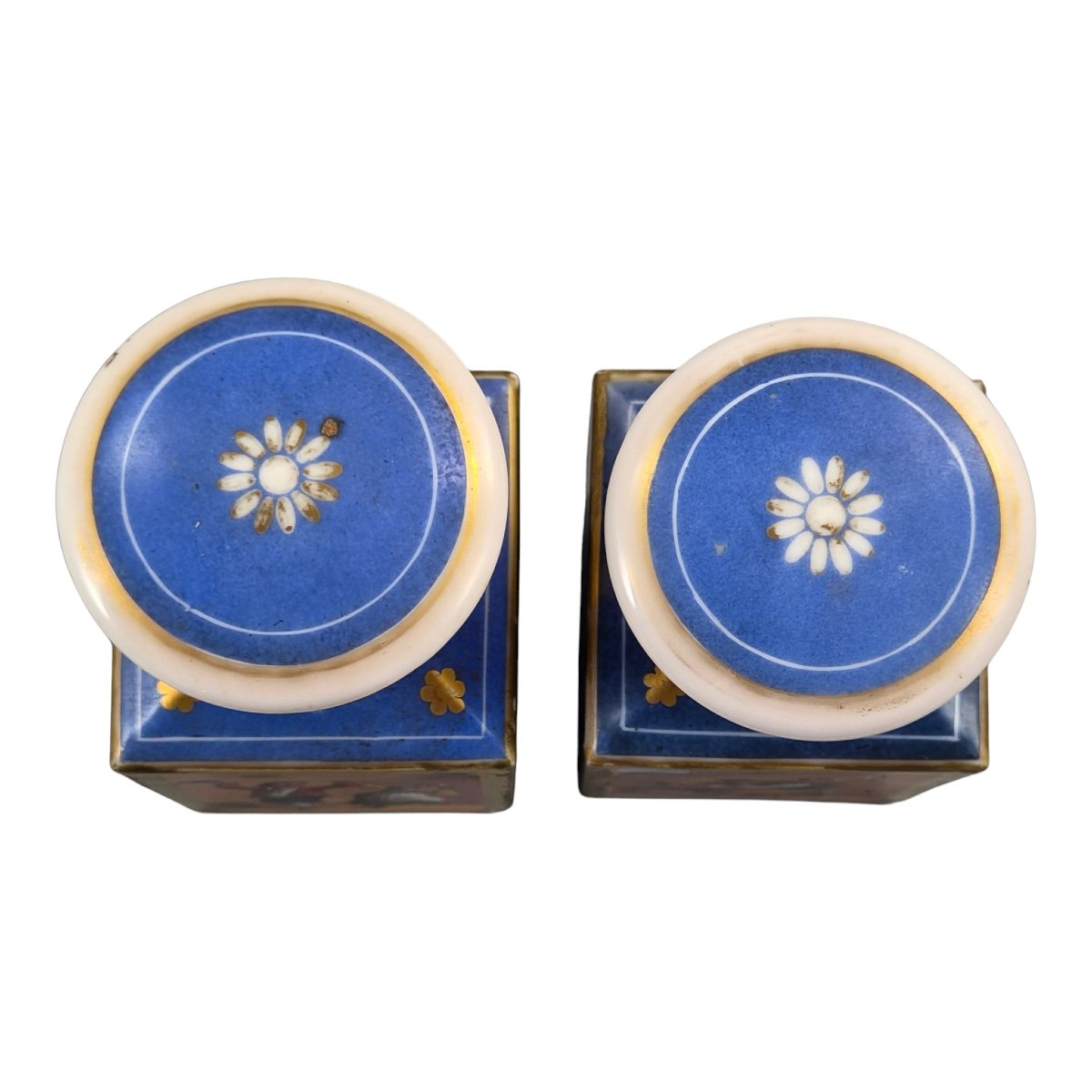 Jacob Petit Bleu De Roi Porcelain Scent Bottles, Louis Philippe Period-photo-1