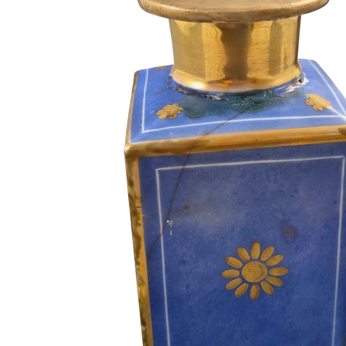 Jacob Petit Bleu De Roi Porcelain Scent Bottles, Louis Philippe Period-photo-4