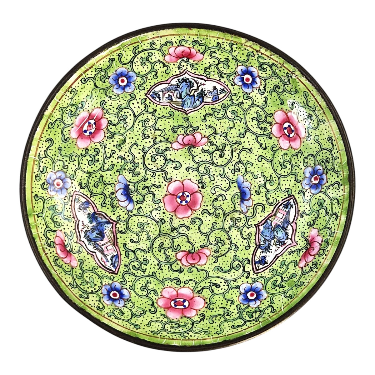 Gaiwan chinois en émaux de Canton, dynastie Qing, vers 1850–1860-photo-1