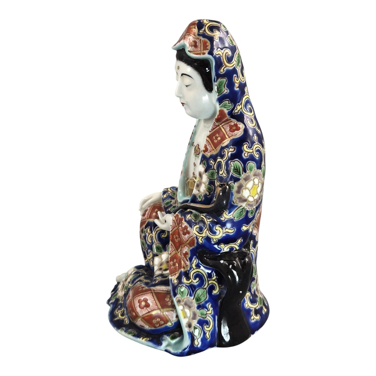 Figure Japonaise en Porcelaine d’Arita Représentant Jigoku Dayū, vers 1921-photo-2