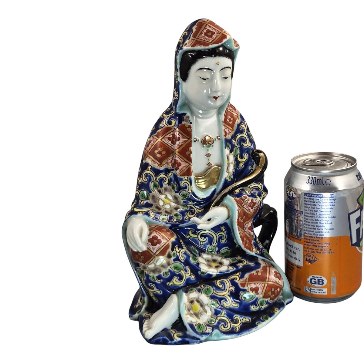 Figure Japonaise en Porcelaine d’Arita Représentant Jigoku Dayū, vers 1921-photo-5