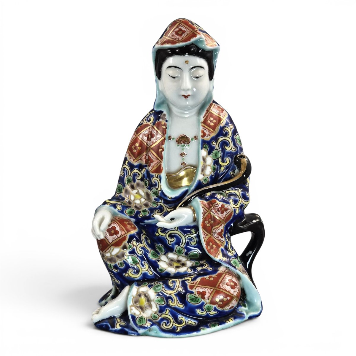 Figure Japonaise en Porcelaine d’Arita Représentant Jigoku Dayū, vers 1921