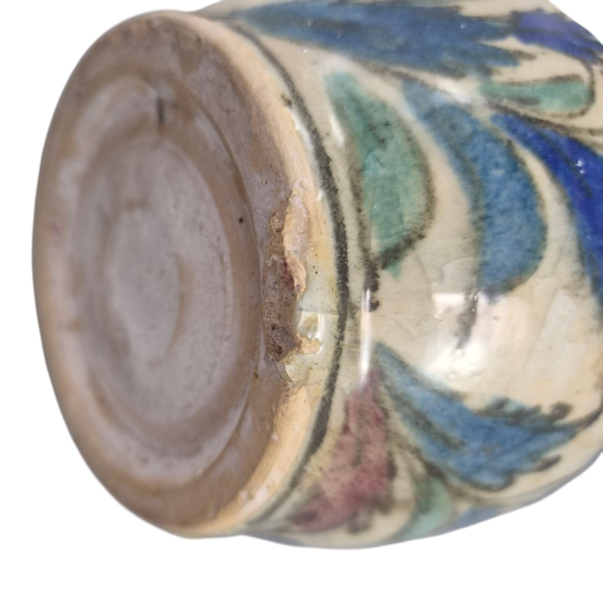 Qajar Stonepaste Bottle Vase With Portrait Decoration, C. 1850–1880-photo-4