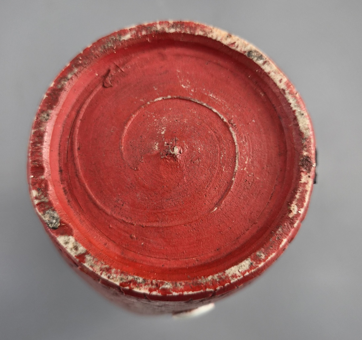 Vase japonais Sumida Gawa signé Ban-ni, sage et karako, flambé lavande, Meiji v. 1900-photo-6