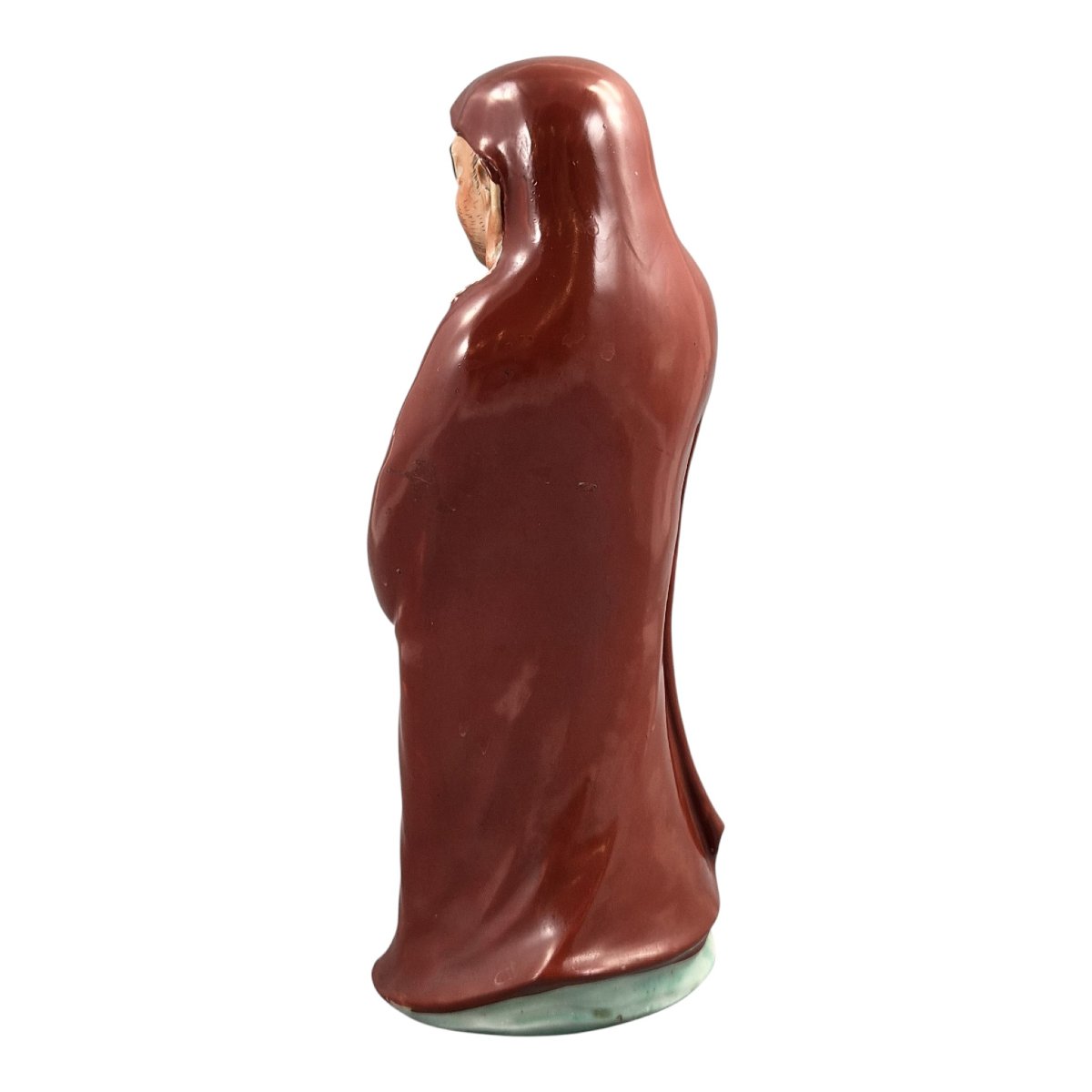 Grande Figure Okimono de Daruma en Porcelaine Kutani-photo-3