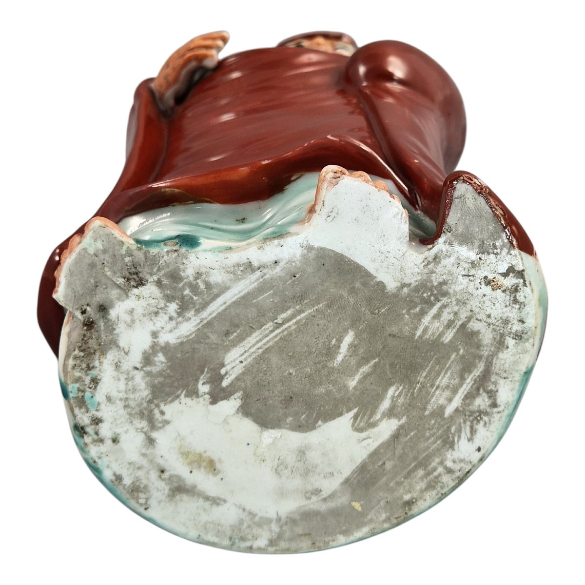 Grande Figure Okimono de Daruma en Porcelaine Kutani-photo-3