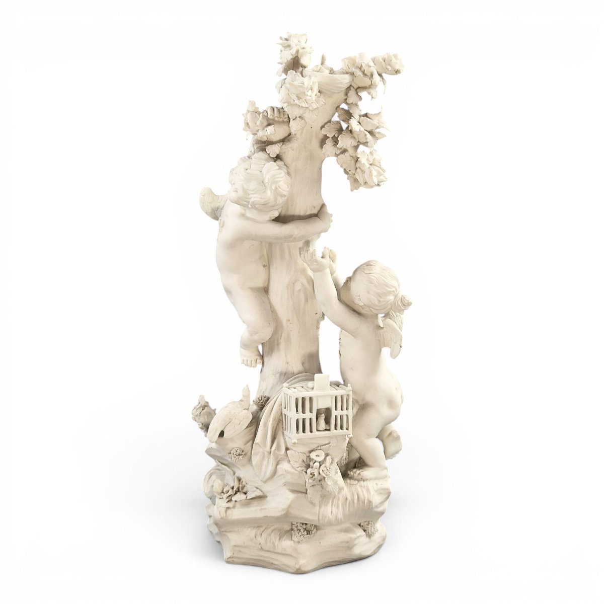 Rare Derby Biscuit Porcelain Air Group, Four Elements No. 48, C.1773