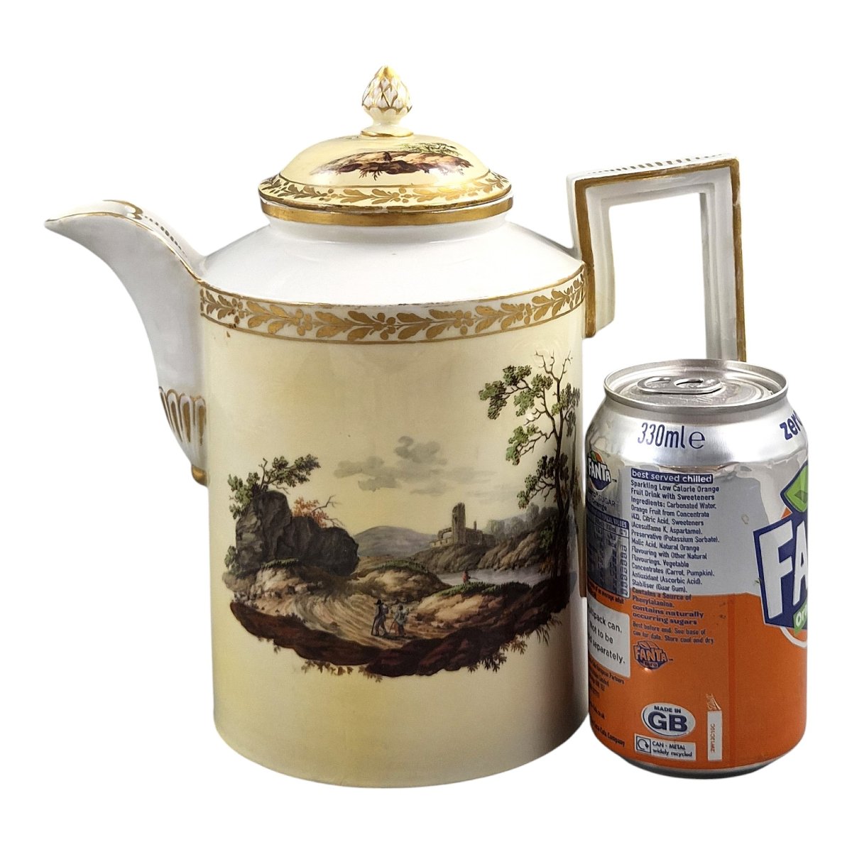 Limbach Thuringia Porcelain Coffee Pot With Landscapes, C.1780-1790-photo-8