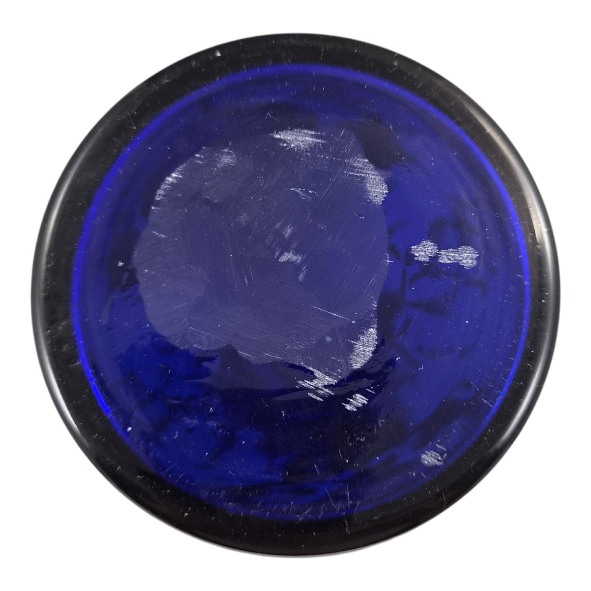 Carafe En Verre Bleu Cobalt Émaillé Pour Le Marché Persan Qajar, Vers 1870-1890-photo-3
