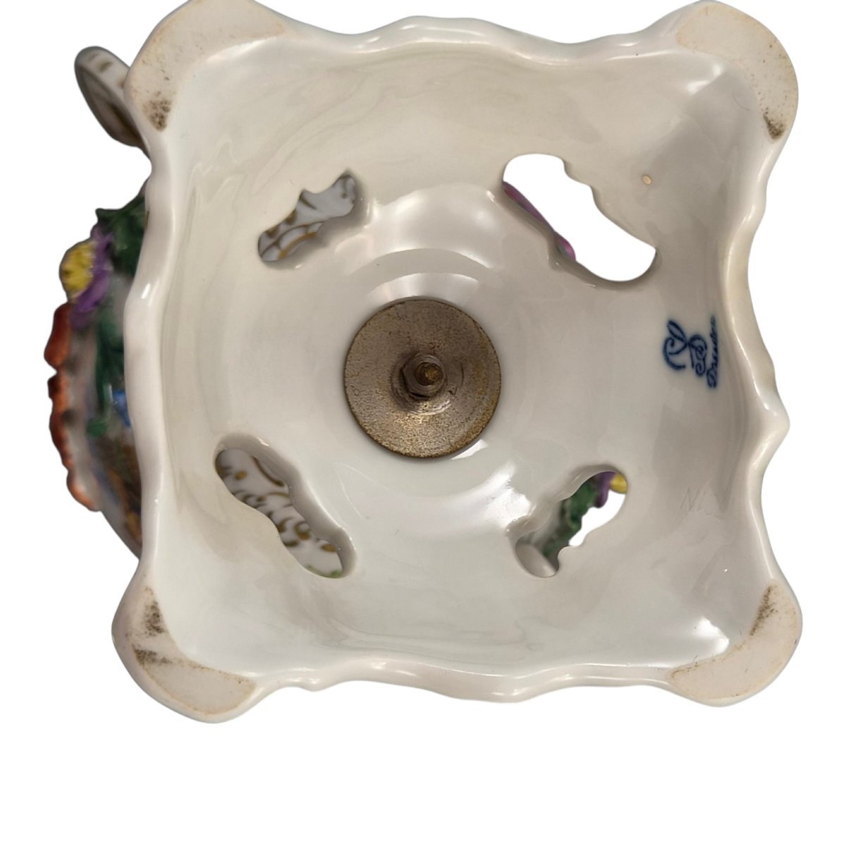 Urne Pot-pourri Couverte En Porcelaine De Carl Thieme, Potschappel Dresde, Vers 1901-photo-6