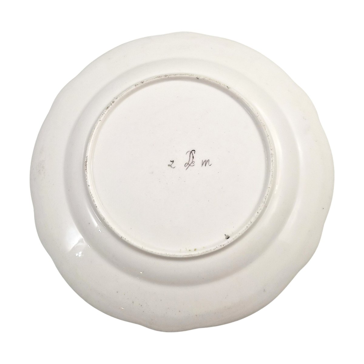 Assiette en porcelaine tendre de Sèvres peinte par Ambroise Michel, 1777-photo-4