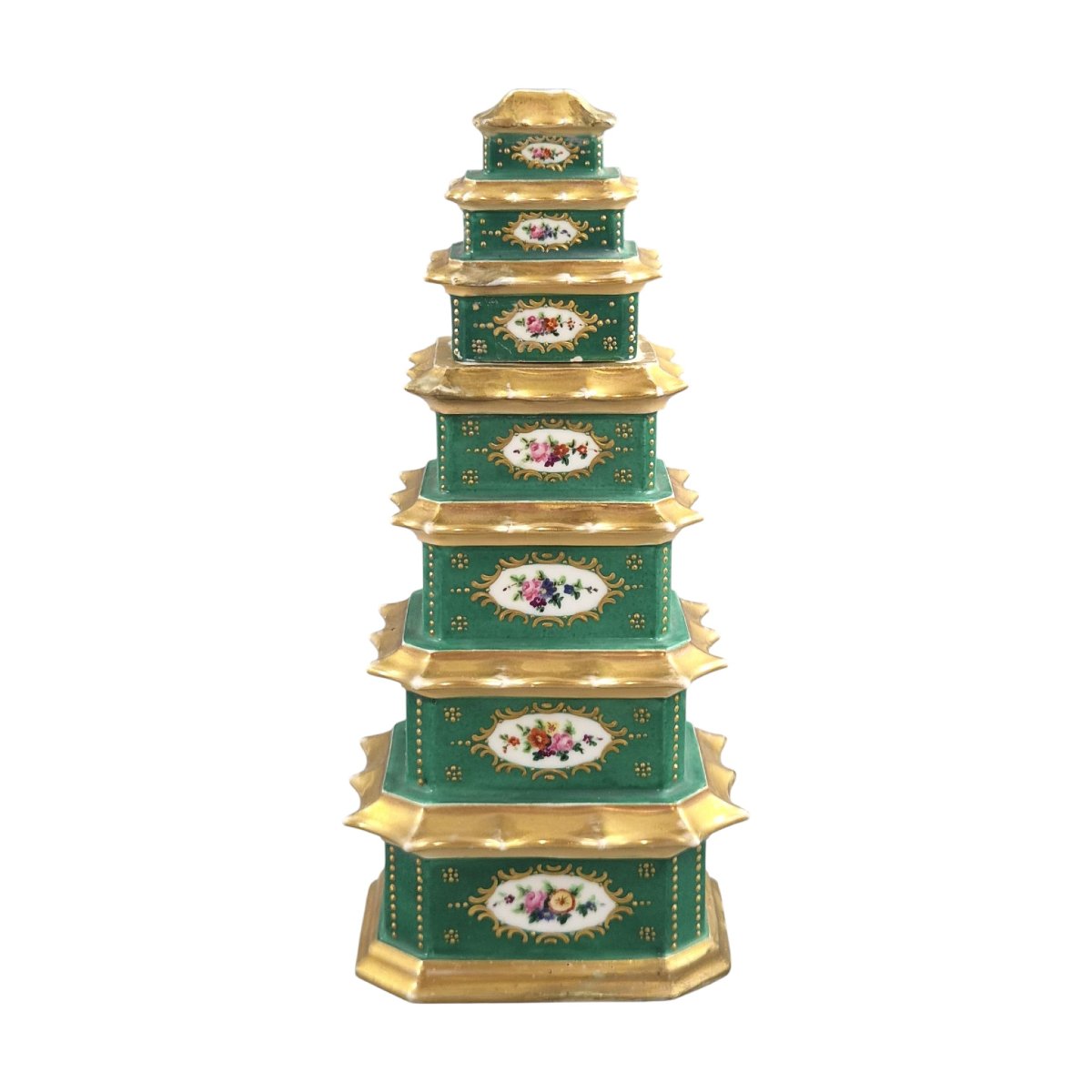 Porcelain Pagoda-shaped Perfume Bottle By Jacob Petit, Paris, Circa 1835–1845-photo-3