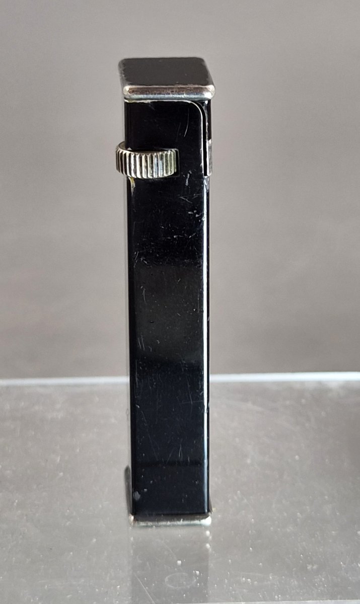 Briquet Dunhill Tallboy sous licence Cartier en laque noire, Angleterre, vers 1933–1935-photo-2