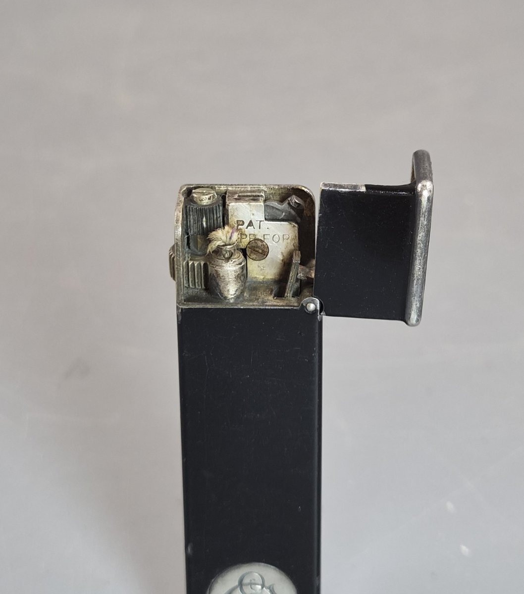 Briquet Dunhill Tallboy sous licence Cartier en laque noire, Angleterre, vers 1933–1935-photo-7