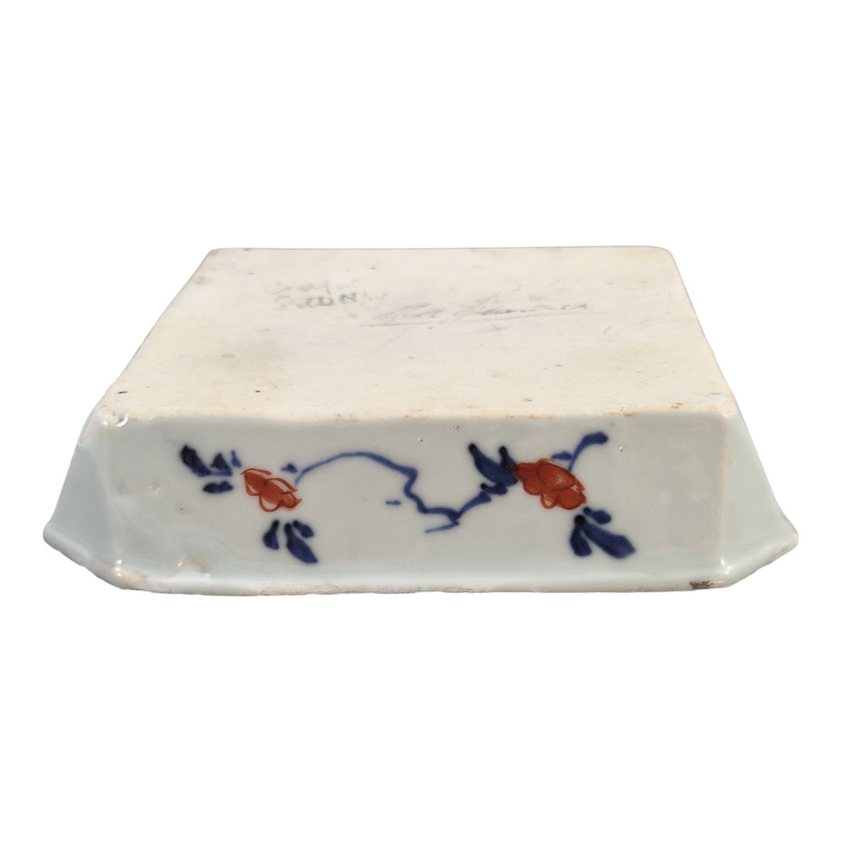 Chinese Imari Porcelain Square Bowl, Kangxi Period, C.1700-1720-photo-1