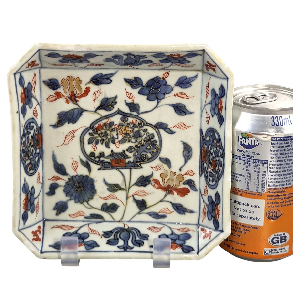 Chinese Imari Porcelain Square Bowl, Kangxi Period, C.1700-1720-photo-6