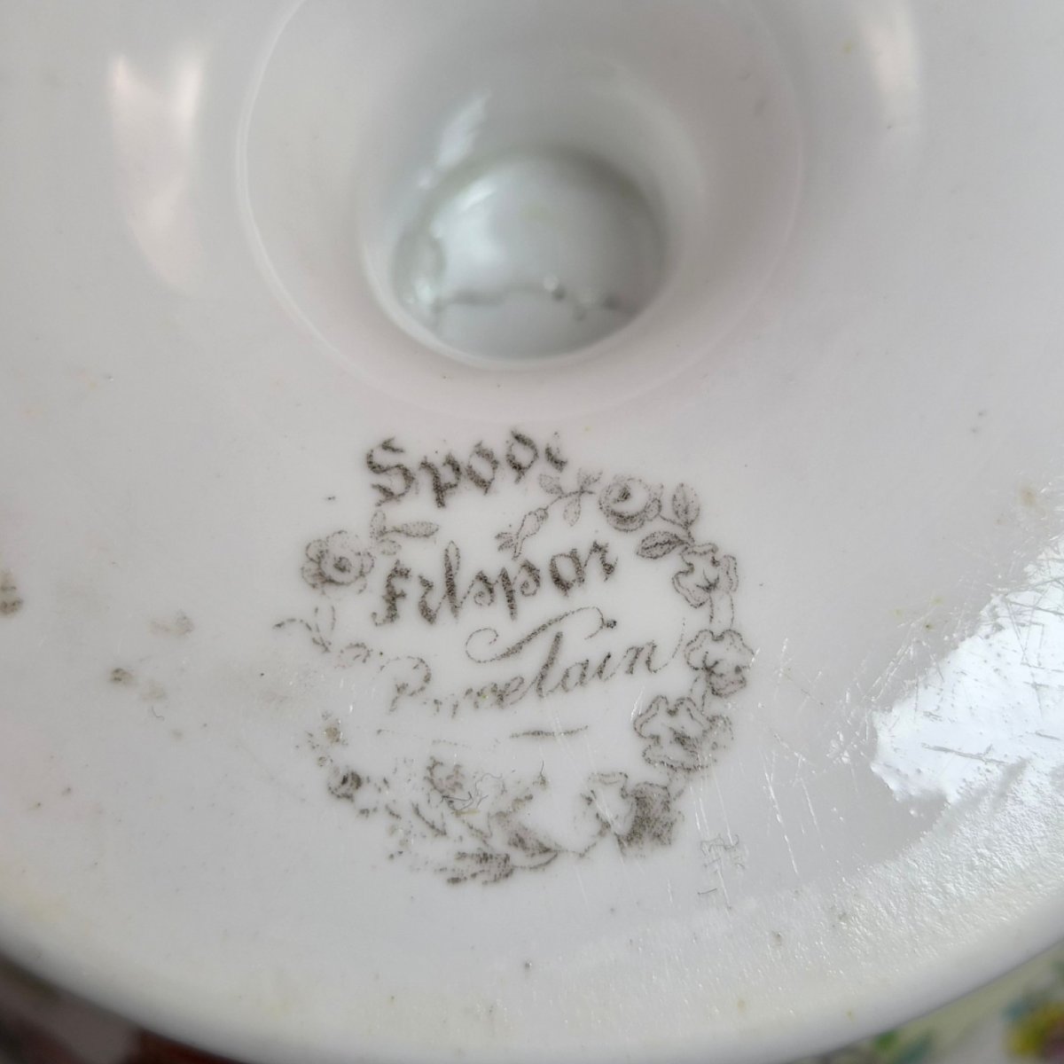 Rare Coupe Couverte en Porcelaine Felspar Spode à Anses Papillon, vers 1821-photo-6