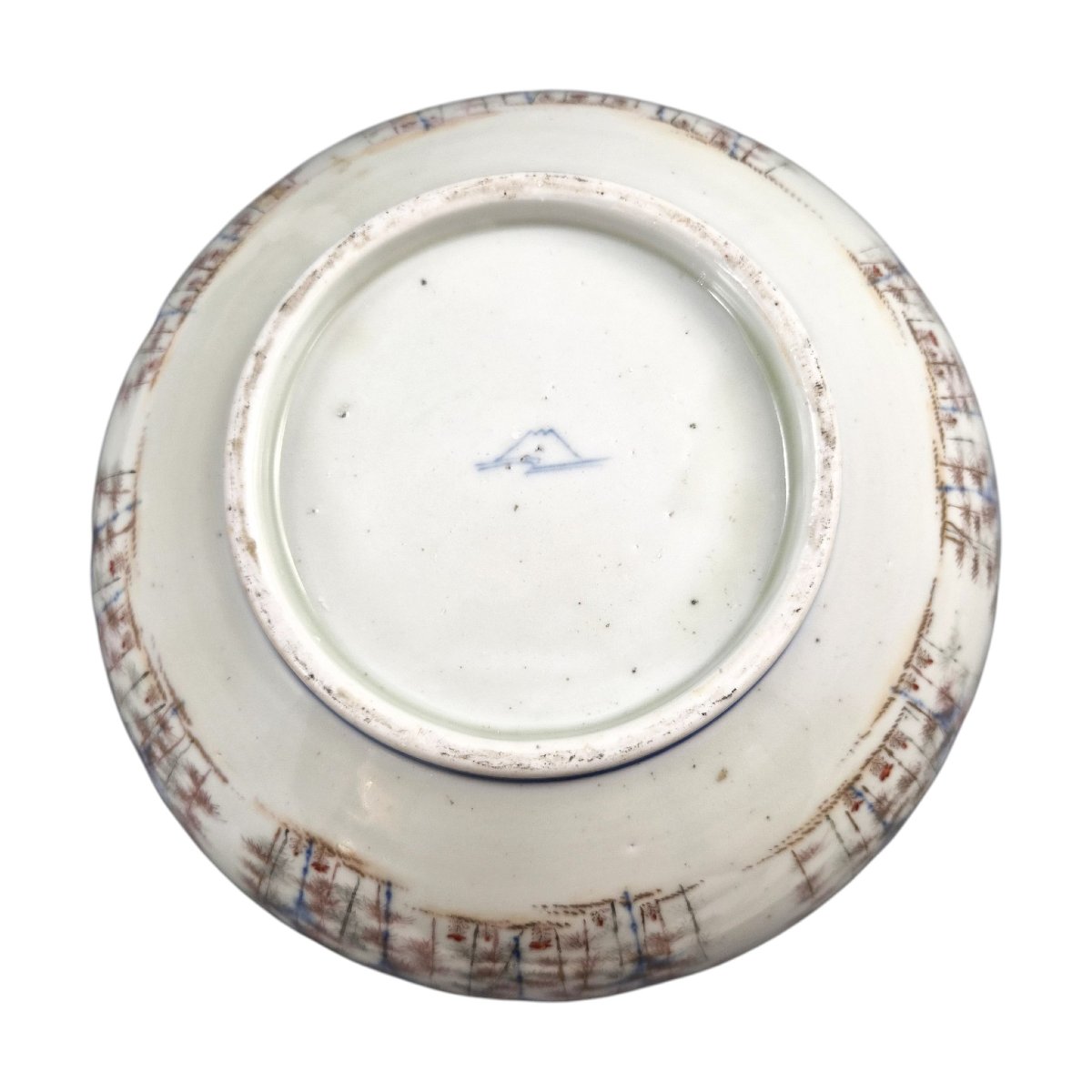 Large Fukagawa Porcelain Fish Bowl With Koi Carp, Japan, C.1894-photo-3