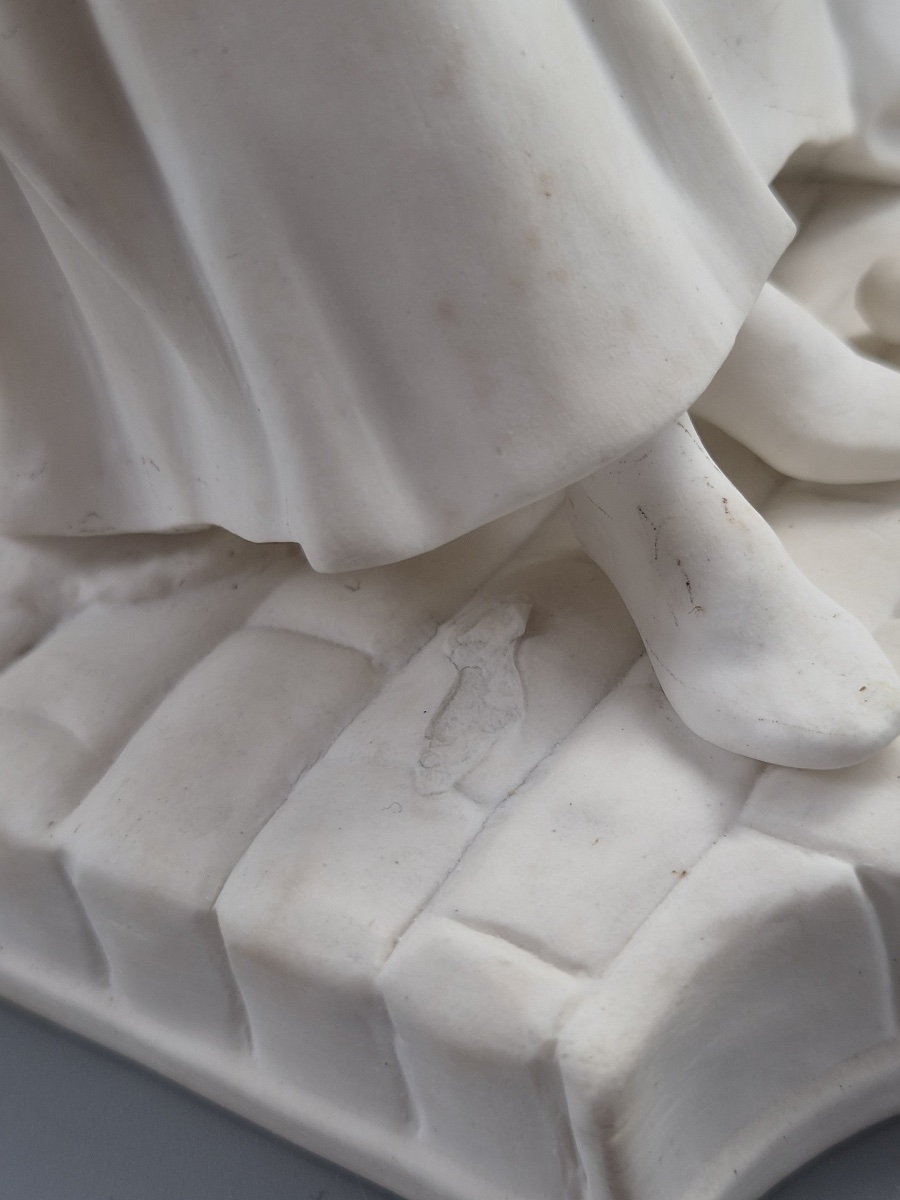 Statuette en porcelaine de Paris « La Dormeuse » d’après Michel Victor Acier, vers 1850-1880-photo-8