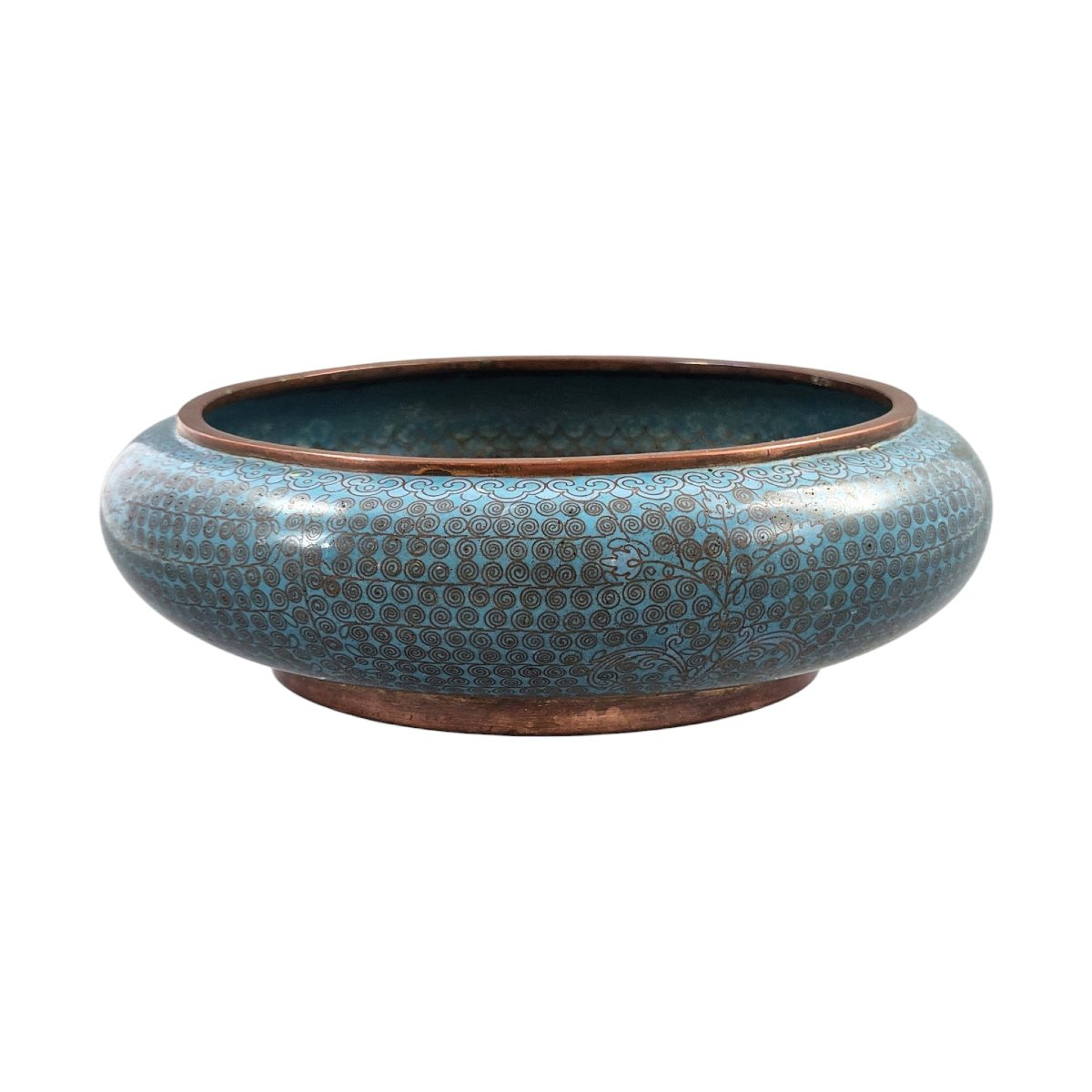 Chinese Cloisonné Enamel Scholar's Brush Washer, C.1890-photo-2