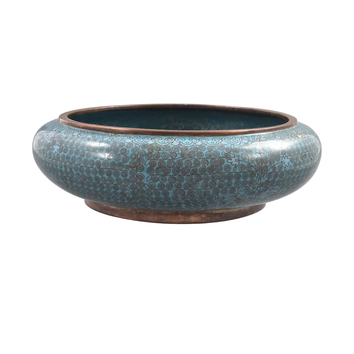 Chinese Cloisonné Enamel Scholar's Brush Washer, C.1890-photo-4